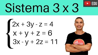 Rápido e Fácil  Sistemas Lineares 3 x 3  Escalonamento [upl. by Rainie]