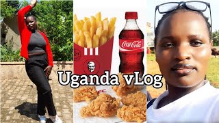 Daily vlog  living alone  Ugandas kfc review and night life [upl. by Highams]