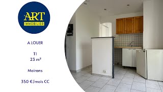 Location appartement  Moirans  T 1  23 m²  350 €mois [upl. by Elaen]