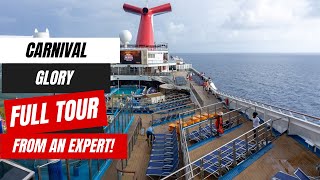 Carnival Glory Full Tour 2024  Port Canaveral Bahamas Cruises [upl. by Valeria]