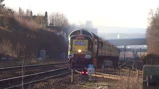 Deltic approaches Meadowhall at speed with tones Turn your speakers up [upl. by Waldon]