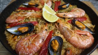 PAELLA DE MARISCO Restaurante Vista Ifach Moraira Paellas y Arroces ArturG [upl. by Faustus302]