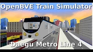 OpenBVE ►Korea Monorail  Daegu Metro Line 4◀ [upl. by Aicia]