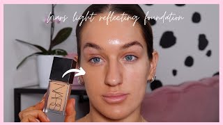 TRYING THE NARS LIGHT REFLECTING FOUNDATION [upl. by Jedd515]