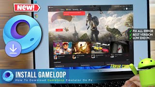 Download Gameloop Emulator in PC and Laptop  Fix All Error  Gameloop Install in PC [upl. by Yeclek]