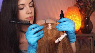 ASMR  Satisfying Scalp Check w Dandruff amp Treatment [upl. by Rainer]