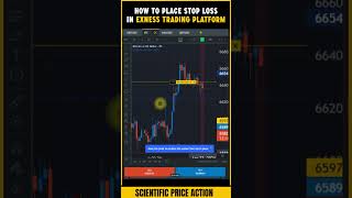 HOW TO PLACE STOP LOSS IN EXNESS  shorts tradingshorts exness [upl. by Enyaz]