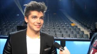 Melodifestivalen 2013 Anton Ewald Interview quotBeggingquot 20130308 [upl. by Kcirnek]