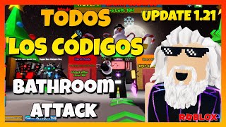 ✅6 NUEVOS CÓDIGOS✅12 CÓDIGOS activos de 💥BATHROOM ATTACK💥Update 121 💥 Roblox 2023💥 EMiLiOR [upl. by Renault42]