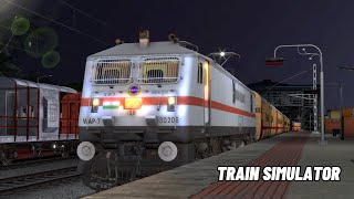 Indian Railways Train Simulator Pc Gameplay  Full Night Journey With Heavy Traffic [upl. by Nirol722]