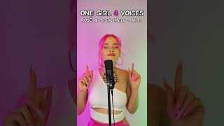 ROSÉ amp Bruno Mars  APT quotONE GIRL 4 VOICESquot🎙️ [upl. by Hpeosj]