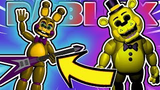 How to get GLAMROCK GOLDEN FREDDY in TPRR BITES EXTENSION FNAF RP  Roblox [upl. by Ahsirtal]