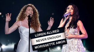 Morissette Amon amp Loren Allred AGT  Never Enough David Foster Performance Reaction [upl. by Meletius861]