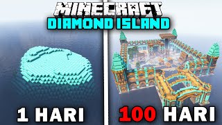 100 Hari Minecraft tapi PULAU DIAMOND Only [upl. by Arehahs]