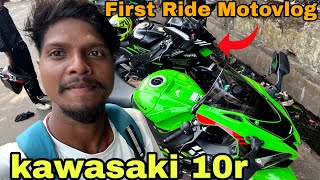 first ride kawasaki 10r motovlog [upl. by Reprah517]