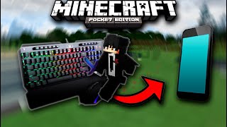 Como jugar Minecraft pe con teclado y mouse desde tu celular Bien explicado [upl. by Ellahcim]