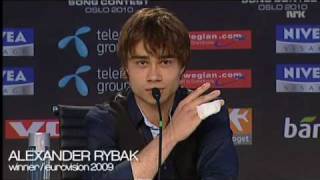 ESC Alexander Rybak injured by german fan [upl. by Sheedy]