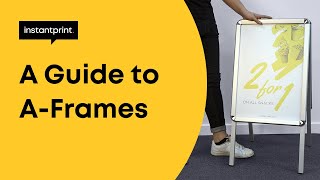 How to Assemble an AFrame Display Board and Replace the Posters  instantprint [upl. by Amando]