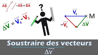 Soustraction de Vecteurs  ∆v Rappel mathématique pour la physique  Lycée [upl. by Aiza]