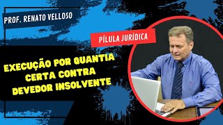 Pílula Jurídica EXECUÇÃO POR QUANTIA CERTA CONTRA DEVEDOR INSOLVENTE [upl. by Ardnohsal]