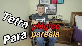 Sabe a diferença entre tetraplegia e paraplegia E paresia e plegia Lesão Medular [upl. by Asillim]