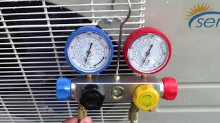 Part 3 MiniSplit Install Adding Refrigerant [upl. by Yhtac]