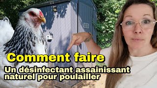 COMMENT désinfecter et assainir son poulailler avec du naturel [upl. by Cloutman596]