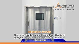 Hermetic Automatic Sliding Door for Hospitals [upl. by Redleh]