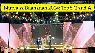 Mutya sa Buahanan 2024 Top 5 Q and A  45th Lanzones Festival LanzonesFestival [upl. by Rutra]