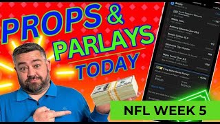 2024 NFL Week 5 Player Props Predictions and Best Bets  Props and Parlays Today [upl. by Oigufer184]