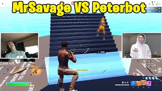 MrSavage VS Peterbot 1v1 TOXIC Buildfights [upl. by Atsiuqal]