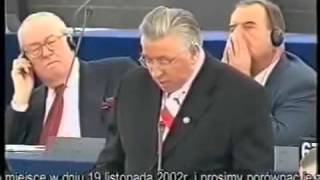 Andrzej Lepper w Parlamencie Europejskim o polskim przemyśle  kilka słów prawnych [upl. by Celeste]