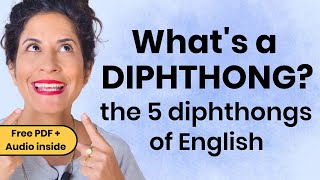 How to Pronounce the 5 Diphthongs of American English Free PDF  Audio Practice Included [upl. by Cenac]