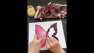 Here’s the tutorial for a strawberrypink butterfly plant specimen 🦋🍓 [upl. by Ashia362]