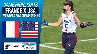 FRANCE X UNITED STATES  IFAF WORLD FLAG CHAMPIONSHIP 2024  Game Highlights [upl. by Linnet]