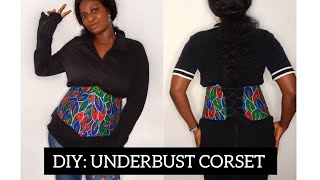 How to Draft and Sew an Underbust Corset Step by Step tutorial corset [upl. by Neeli]