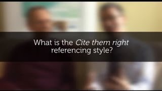 What is the Cite them right referencing style [upl. by Bohon]