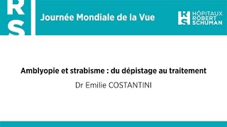 Amblyopie et strabisme  du dépistage au traitement [upl. by Blasius]