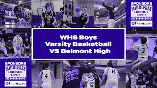 Wilmington High School Boys Varsity Basketball vs Belmont High [upl. by Nagel]