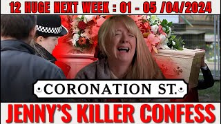 12 Huge Coronation Street spoilers  Next Week 1 to 5 April 2024  Jenny Connor’s Killer Confession [upl. by Otter574]