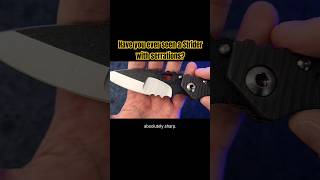 A STRIDER with Serrations striderknives customknife knifereview edc knifeskills [upl. by Yesnyl]