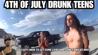 Incredibly Disrespectful Teens’ July 4th Beach Party Is Ended Cops [upl. by Nunciata]