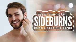 How to Shave Sideburns Using a Straight Razor [upl. by Yrrot989]