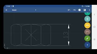 How to draw bolt nut and washer with GnaCAD [upl. by Meekahs]