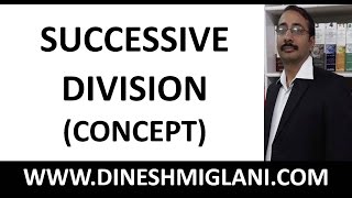 Successive Division Concept amp Tricks by Dinesh Miglani BUYING PENDRIVE COURSE CALL9215514435 [upl. by Khosrow71]