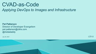 CVADasCode Applying DevOps to Images and Infrastructure [upl. by Sanders]