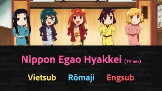 VietsubEnglishRomaji Nippon Egao Hyakkei TV Size  Momoiro Clover Z  Joshiraku ED [upl. by Kermie]