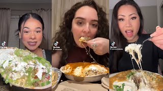 CHIPOTLE BOWL MUKBANG ASMR TIKTOK FOOD COMPILATION  LUNA ASMR [upl. by Hally820]