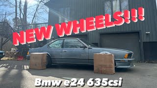 BMW E24 New wheels 635CSI [upl. by Elsilrac]