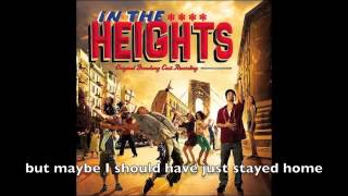 Breathe  In the Heights with lyrics [upl. by Sewole]